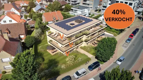 Nieuwbouw residentie i/h centrum van Koksijde-bad.