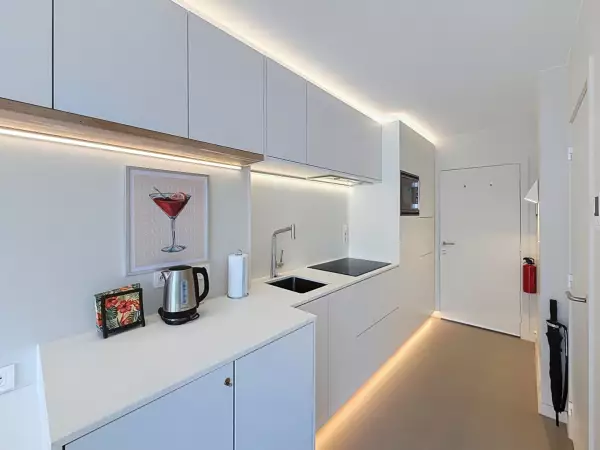 Luxueuze ingerichte studio in de winkelstraat van Nieuwpoort-Bad
